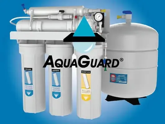 Inside the AquaGuard 9-stage undersink RO system