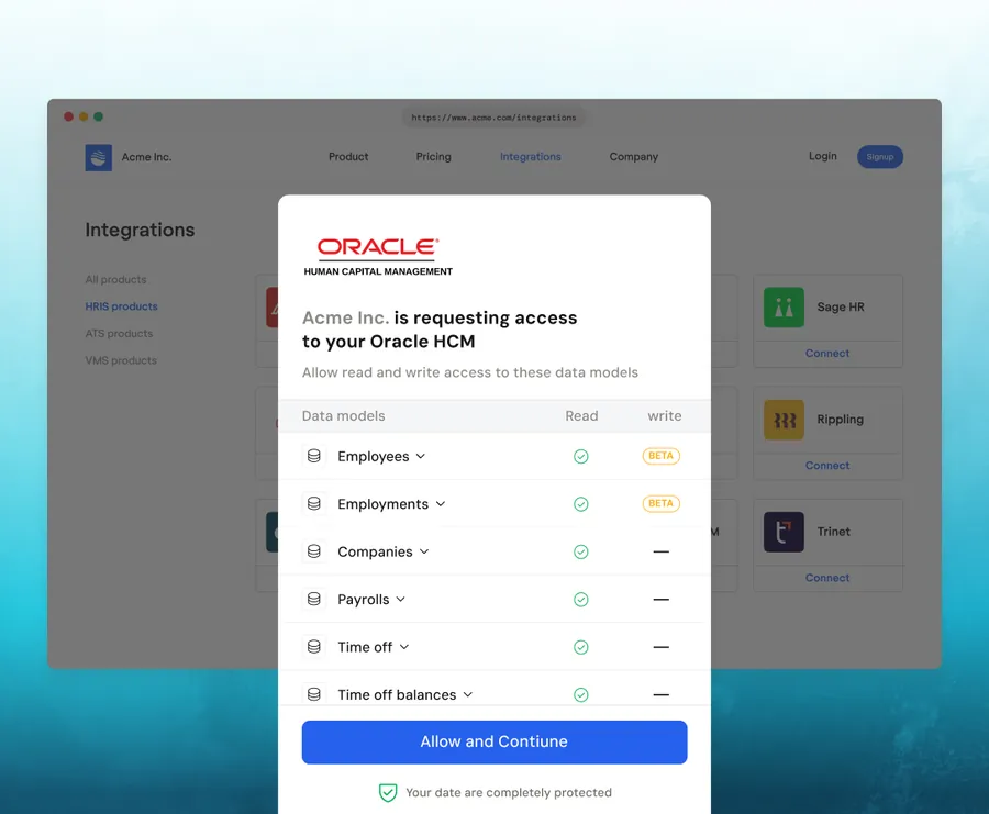 What Oracle HCM integration looks like with Bindbee