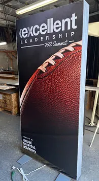 Step and repeat banners and stage backdrop fabric, made your way