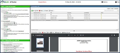What the DLAN incident command system does
