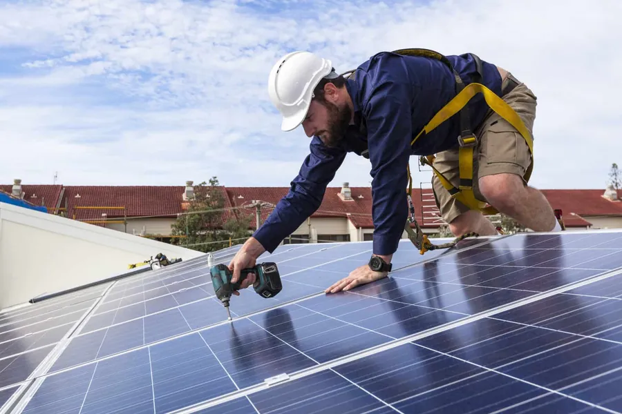 What solar panel maintenance includes