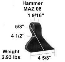 Hammer flails for sale, cross-referenced to your machine