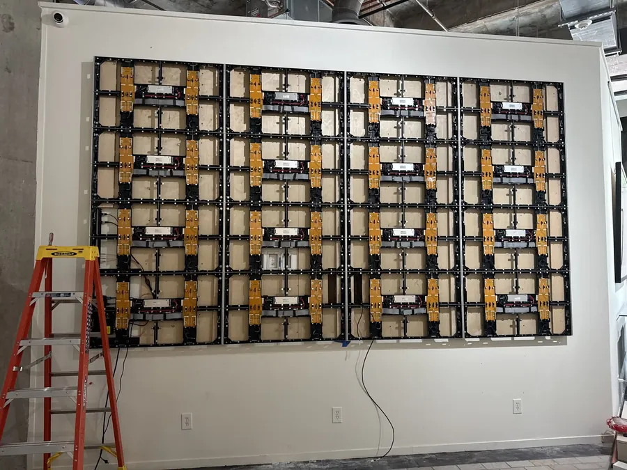 What an LED video wall installation includes