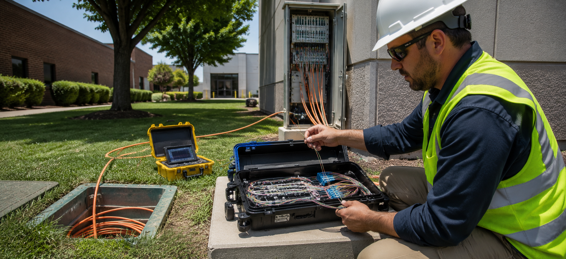 What our fiber splicing service covers