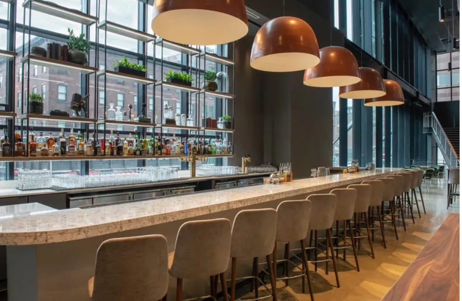 Bar and wine bar design, handled end to end