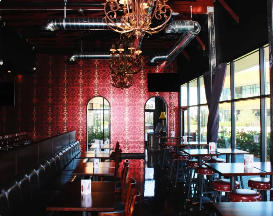 Luxury restaurant interior design, handled end to end