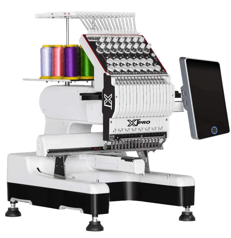 Machines we sell for patch and flat-goods embroidery