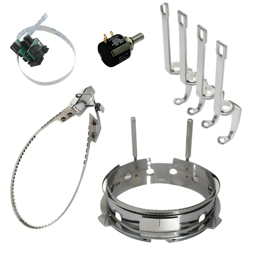 Bobbin cases, bobbins and parts for commercial embroidery machines