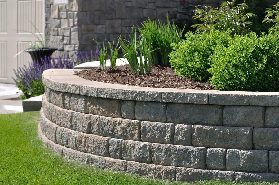 Hardscape installation for patios, walls and walkways