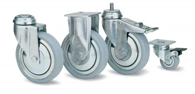 Plastic and nylon wheel options we supply