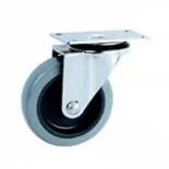 Wheels and casters for metal utility carts