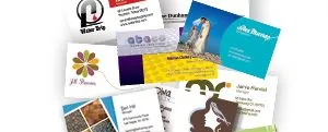 Business card options we print