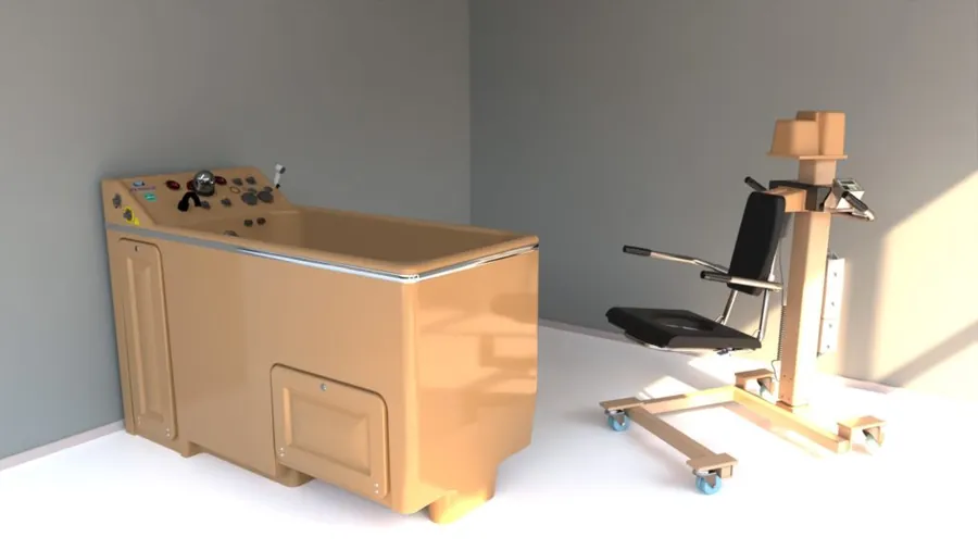 What comes with a Penner bath lift chair