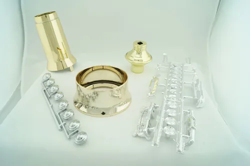 What copper plating on plastic looks like here