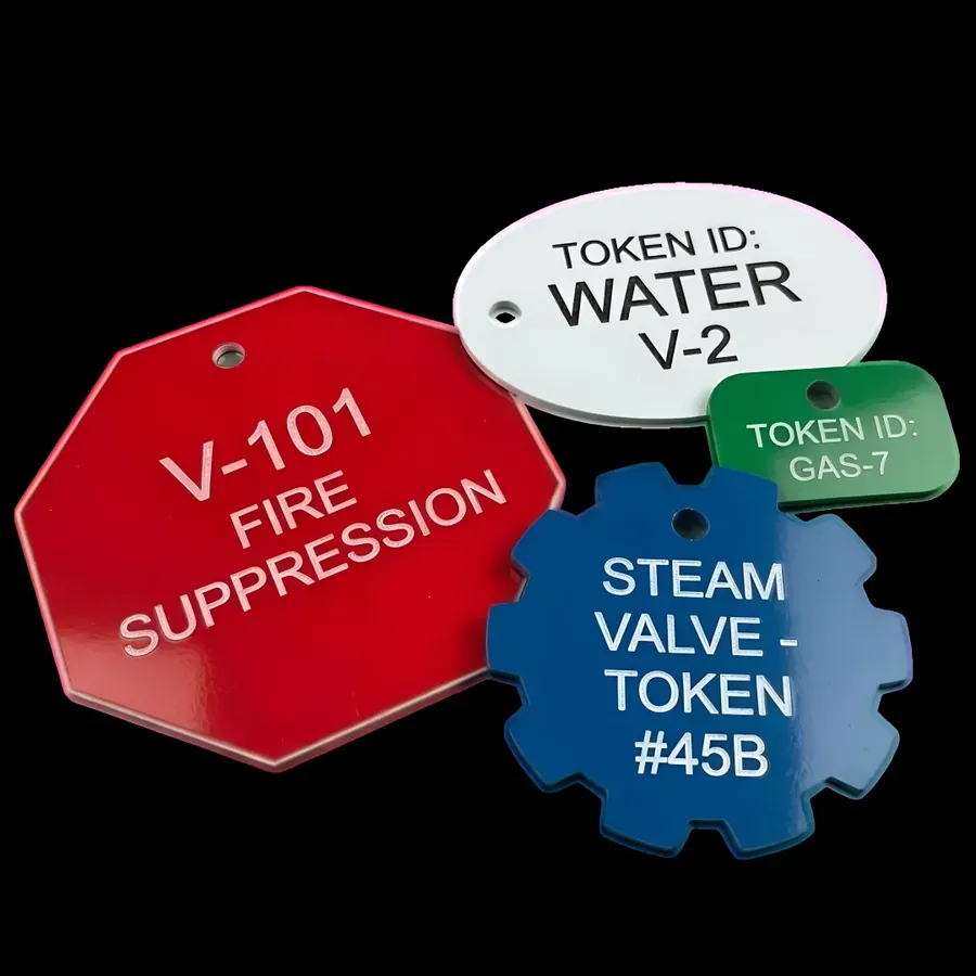 Control valve nameplates and valve tags we make