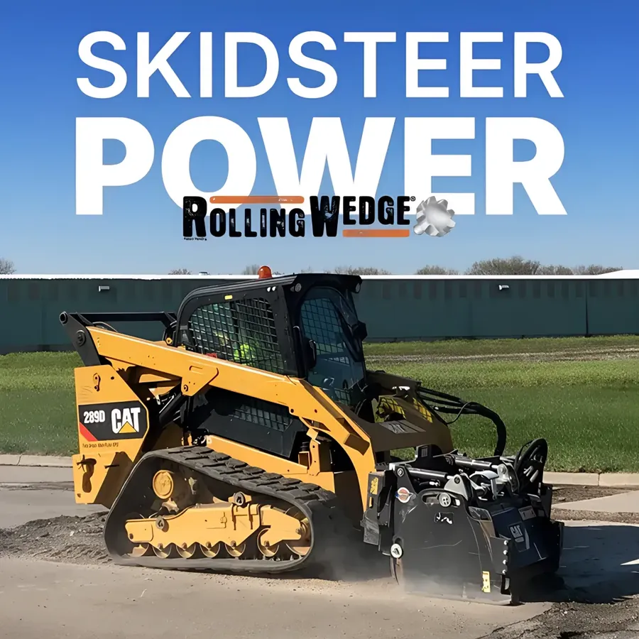 Concrete milling tooling built around a rolling cutter