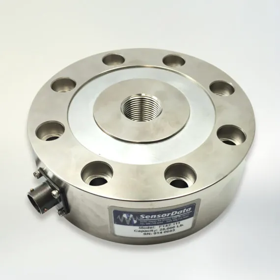 Pancake load cells for tension, compression and fatigue testing
